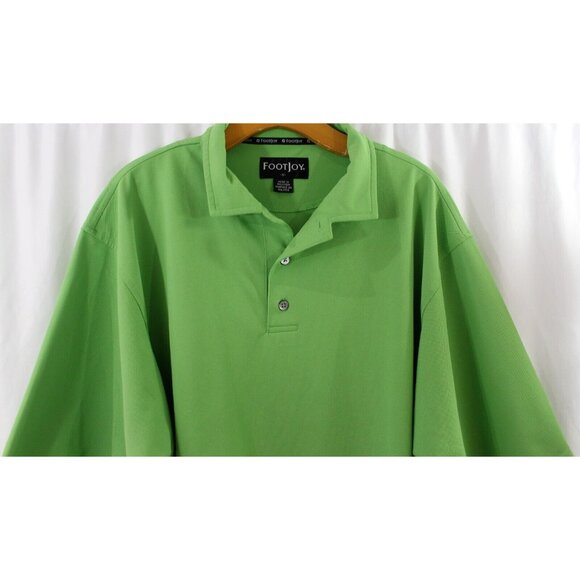 FootJoy‎ Mens Green Short Sleeve Polyester Golf Polo L - Picture 2 of 6